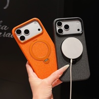 Coque de protection pivotante à texture toile pour iPhone 18 Pro Max, nouveau modèle 17 Pro, style haut de gamme Apple, magnétique 16, 15