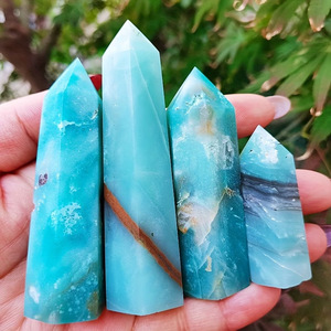 Vente en gros de tours de calcite en cristal naturel sculpté, écologiques, pour la décoration intérieure et la lithothérapie - Product Image 1