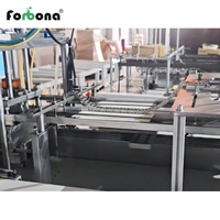 Machine de formage de boîtes d'emballage pour plats à emporter en carton blanc Forbona, contrôlée par PLC, avec moteur à engrenages