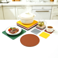 Tapis isolant thermique en silicone de qualité alimentaire, antidérapant, résistant aux hautes températures, support de casserole en nid d'abeille, protège les surfaces