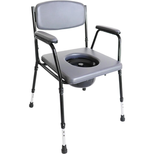 <b>Padded</b> Commode <b>Chair</b> with Portable Toilet (2 in 1), Toilet <b>Chair</b> for Seniors, Commode <b>Chair</b>, Toilet Lift <b>Chair</b> for the Elderly - Product Image 4