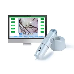 PC connection scalp forllicle analyzer giving report and recommend portable USB hair analysis machine