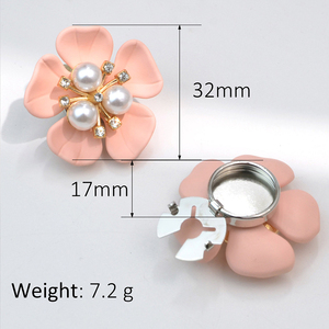 Botón Decorativo de Moda de la Fábrica de <span class=keywords><strong>Botones</strong></span> Jinyi con Logotipo de Perla, Patrón de Marca, Botón de Flores Combinadas de Lujo para Camisas y Ropa de Mujer - Product Image 3
