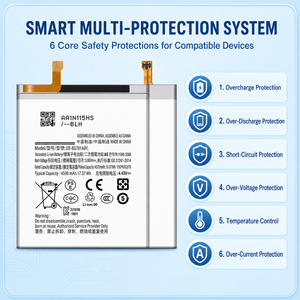 Batteria di Ricambio 0-Cycle in Puro Cobalto per Samsung <span class=keywords><strong>Galaxy</strong></span> S20 <span class=keywords><strong>S21</strong></span> S22 Note 10 A12, Cella Li-ion ad Alta Capacità - Product Image 4