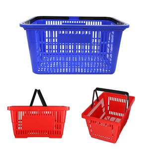 Best Price Hookei Wholesale Supermarket Shopping <b>Baskets</b> 28L <b>Baskets</b> Multiple Color Available Support Logo Printing - Product Image 5