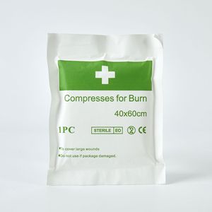 Compresas para quemaduras 40x60cm, gasa médica estéril para heridas grandes, empaquetadas desechables - Product Image 3