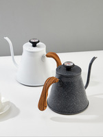 Bouilloire à café pour infusion, acier inoxydable, bec long, design moderne écologique, fond composite à trois couches, finition fine