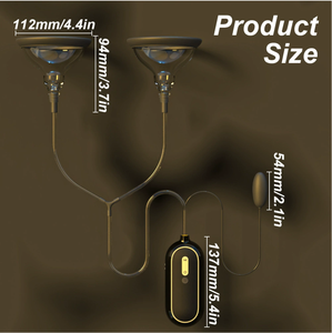 เครื่องกระตุ้นความสุขทางเพศ JRUI รุ่นขายดี แบบสองหัวดูดกระตุ้นหน้าอก พร้อมระบบสั่นสะเทือน 10 ระดับ แรงสั่นสะเทือนสูง กันน้ำ - Product Image 6