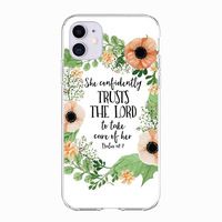 1000 + Conceptions Personnalisé Bible Citations Christ TPU Silicone Cas pour iPhone 11 12 13 14 15 Pro Max UV Impression Sublimation Téléphone Cas