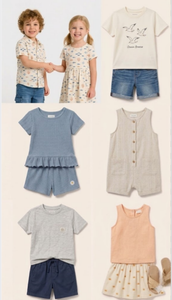 Ropa Infantil de Verano Minimalista y Elegante, Envío Multidiseño, Mezcla Aleatoria, Compra en un Solo Lugar, Entrega a Nivel Nacional, Hecho en China - Product Image 1