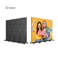 Écran d'affichage LED portable Canbest 1,8 mm 2,5 mm pour intérieur, panneau vidéo LED 4K mobile, écran mural LED