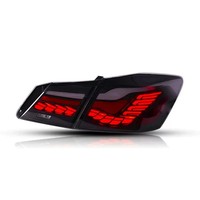Feux arrière pour Honda Accord 9ème génération 2014-2015, ensemble de feux arrière à LED en forme d'écailles de dragon avec clignotants dynamiques