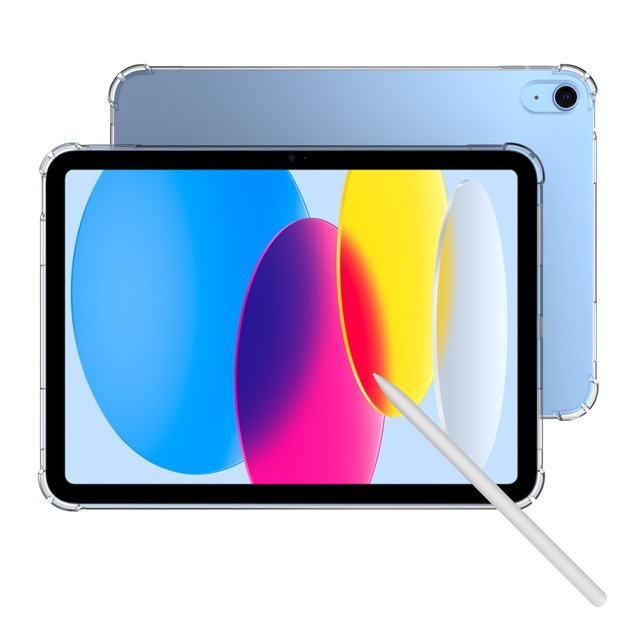 Transparent Soft TPU Case With Anti-drop Airbag Protective Tablet Cover for iPad 10 10.9" 2022/2023 Tablet Case Cover Shell