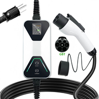 Nouveauté - Station de recharge pour véhicules électriques portable AC GBT 110V 3,5KW - Chargeur EV portable 8A à 16A avec NEMA 5-15R