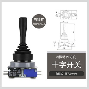 Interruptor Micro CNTD Changde Electric CMRSN-304-1, Interruptor Basculante de Cuatro Vías, 3 Pines, Lámpara Azul, Material PA66, Encendido/Apagado, Certificado CQC - Product Image 3