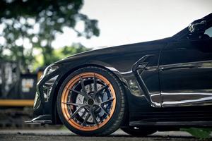 SAiLen Juego de 2 Ruedas de Aleación Forjadas Personalizadas 5x112/5x120/5x130 Diseño Cóncavo Negro Semibrillante para IS350 - Product Image 2