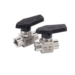 Q11SA 304 316 Stainless Steel NPT BSP Compression <strong>Ball</strong> <strong>Valve</strong> 3/8" <strong>1</strong>/2" 2 Way Mini <strong>Ball</strong> <strong>Valve</strong> Female Thread Straight <strong>Ball</strong> <strong>Valve</strong> - Product Image 4
