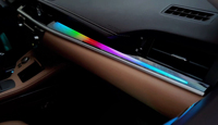 Kit d'accessoires de décoration d'éclairage d'ambiance dynamique 64 couleurs pour l'intérieur de voiture Cardoo pour Lexus ES 2013-2017