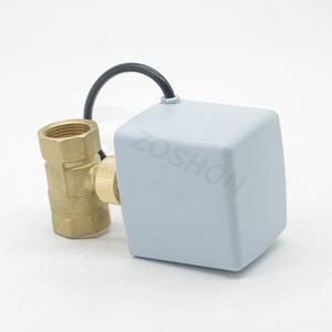 Vanne à bille électrique à trois fils bidirectionnelle, unité de ventilo-convecteur à double commande, vanne en laiton pleine ouverture, vanne en cuivre pour l'eau, personnalisable, support OEM - Product Image 2