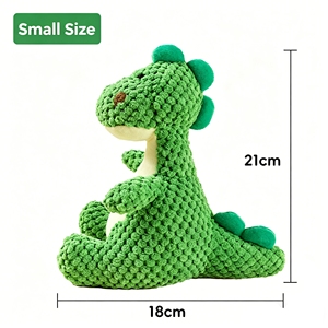 Giocattolo di Peluche per Cani a Forma di Dinosauro, Resistente ai Morsi, Gioco Interattivo per Alleviare l'Ansia, per Cani di Taglia Piccola, Media e Grande - Product Image 2