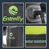Ensemble de planche hydrofoil gonflable unisexe Entroffy Ocean Water Sports Drop Stitch pour le surf et le kite