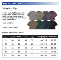 Kaos Pria YCAN Streetwear Longgar Model Crop Siluet Kotak dengan Efek Cuci Salju, Polos Lengan Pendek Katun Murni