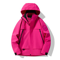 Veste coupe-vent imperméable respirante 3-en-1 pour femmes avec doublure polaire amovible pour toutes les saisons