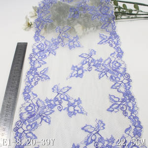 Tela de encaje elástico de biocolor, encaje elástico por yarda, cinta de flores para costura de lencería y prendas de vestir - Product Image 3