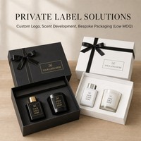 Ensemble cadeau de luxe personnalisé de bougies parfumées en cire de soja minimaliste pour la maison, la Saint-Valentin, Noël, le Nouvel An