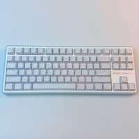 HJSDHI 97-Key Two-Color PBT Keycap Black Contour 4.0 with Crack Character Side Engraved Luminescent