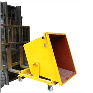 Hualong אבן מכונות HSE-30W פסולת מדלג פלדה מיכל מפנה פחי מלגזה רכוב נמוך פרופיל עצמי השלכת הופר - Product Image 4