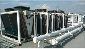 Radiador de aire seco tipo V con intercambiador de calor aletado, unidad de aire acondicionado refrigerada por aire, bomba como componente central, intercambiador de calor de placas - Product Image 6