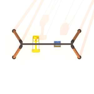 Asiento cómodo Columpio de madera Padre y producto de tipo estándar - Product Image 3