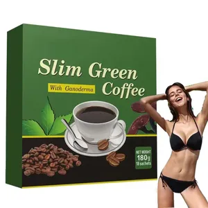 厂家批发清真天然安全快速减肥燃烧脂肪排毒速溶瘦身咖啡粉瘦身绿色咖啡