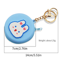 Grosir murah mini lucu dompet koin gesper dompet anak-anak silikon dompet koin ritsleting gantungan kunci dompet koin hadiah kecil untuk anak-anak