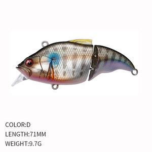 Palmer 71mm 9.7g Minnow thu hút nổi nối Mồi Câu Cá - Product Image 6