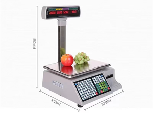 वजन और कैशियर एकीकृत पैमाने सब्जी बाजार सुपरमार्केट फल स्टोर लेबल प्रिंटिंग स्केल मूल्य पैमाने - Product Image 3