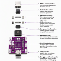 Nouvelle carte de développement de microcontrôleur B4 Pico avec fonction DFU Plug-and-Play pour l'ingénierie iPhone et la réparation en mode Purple