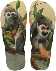 Verano al aire libre playa Animal Kingdom La parte inferior plana multicolor para hombres y mujeres se puede personalizar patrón chanclas - Product Image 2