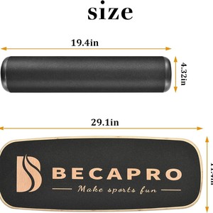Tabla de Equilibrio de Madera Becapro con Corcho Antideslizante, Equipo de Entrenamiento de Yoga y Fitness para el Hogar - Product Image 2