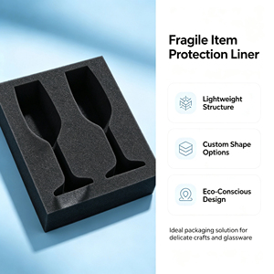 Insert intérieur personnalisé en mousse EPE recyclable et antichoc pour emballage fragile d'objets artisanaux - Product Image 2