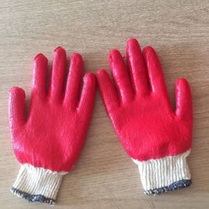 Gants de sécurité en coton latex enduit de caoutchouc vietnamien, anti-coupure, antidérapants, réutilisables, tricotés, calibre 10, protection pour le jardinage - Product Image 1