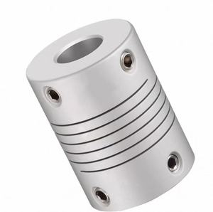 Giunto Flessibile Filettato RS in Argento per Vite Motore Stepper, Filettatura Superiore, Supporto Alta Coppia, Personalizzazione Non Standard - Product Image 3