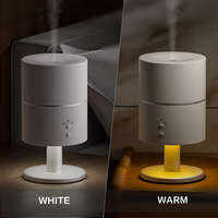 Diffuseur d'arômes 3-en-1 en gros, lampe de table, diffuseur d'huiles essentielles ultrasonique 260 ml avec veilleuse pour l'aromathérapie