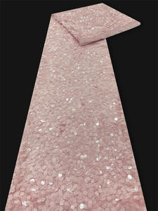 Tessuto di <span class=keywords><strong>Velluto</strong></span> con Paillettes da 9mm per Abiti da Sposa e Gonne Femminili, Tessuto con Paillettes per Abbigliamento Fai-da-Te e Design - Product Image 6