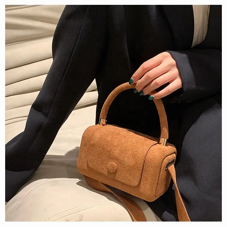 2022 New Trend Tao Tao Bag Custom Ladies Tote Shoulder Bag Grain Velvet Hand-Made Small Bag