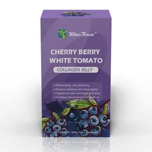 Vegetarian Nutritional Supplement Cherry Berry White Tomato Fruit Beverage Anti-Aging Skin Whitening Collagen Jelly
