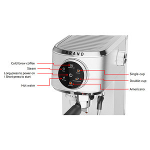 เครื่องชงกาแฟเอสเพรสโซแบบใช้ในบ้าน 20 บาร์ <span class=keywords><strong>ราคา</strong></span>ดี พร้อมเครื่องทำฟองนม - Product Image 4