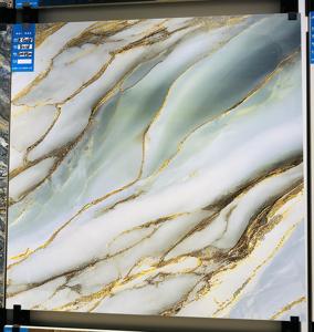 Sang trọng đá cẩm thạch đá thiết kế tráng men đánh bóng Sứ ngói bóng mạ vàng bạc bề mặt sàn tường trang trí kích cỡ khác nhau - Product Image 4