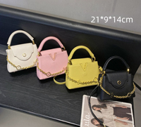Lichee Lady Hochwertige Luxus-Designer-Umhängetasche Top-Handle-Handtasche Outdoor Wasserdichte Tasche mit Ketten-Dekoration Beliebte Damenhandtasche